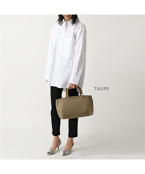 KATIE LOXTON(ケイティロクストン)/KLB398 AVERY BAMBOO BAG エイブリー バンブーハンドル エコレザー トートバッグ BLACK レディース/img09