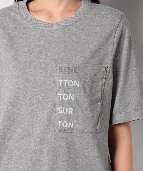 BENETTON (women)(ベネトン（レディース）)/コットンポケット付きブランドロゴTシャツ・カットソー/img03