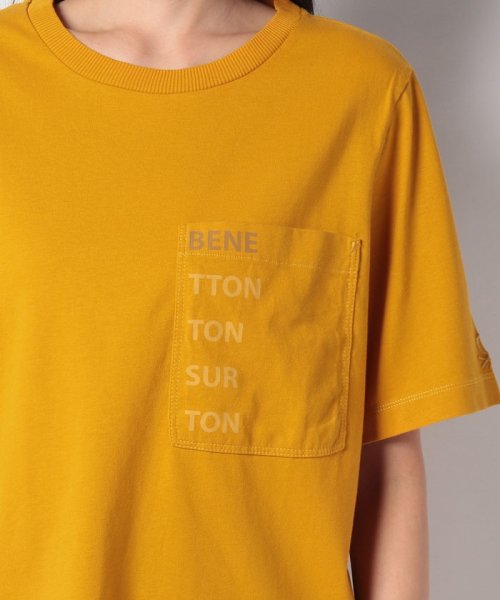 BENETTON (women)(ベネトン（レディース）)/コットンポケット付きブランドロゴTシャツ・カットソー/img07