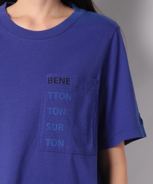 BENETTON (women)(ベネトン（レディース）)/コットンポケット付きブランドロゴTシャツ・カットソー/img23