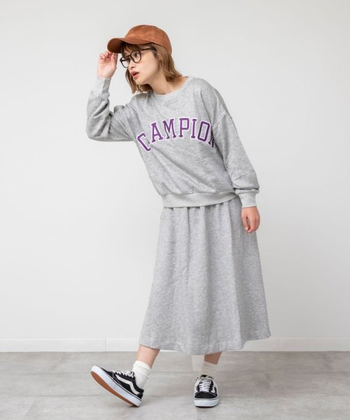 coen(coen)/【WEB限定色⇒ネイビー】Champion(チャンピオン) スウェットスカート/img05