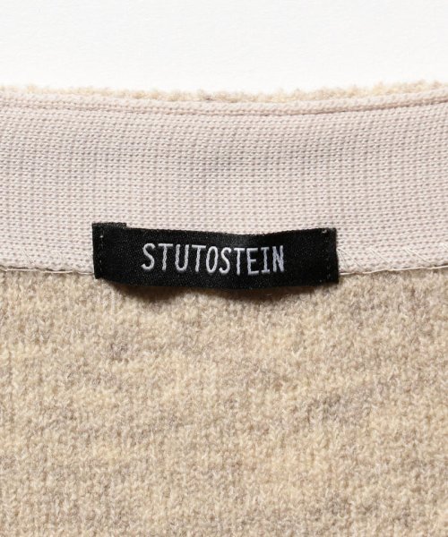 Stutostein(シュテットシュタイン)/ブークレーVネック ZIP カーディガン/img06