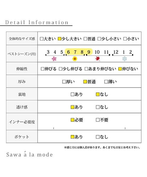 Sawa a la mode(サワアラモード)/ 水玉とライン模様の半袖コクーンワンピース/img19
