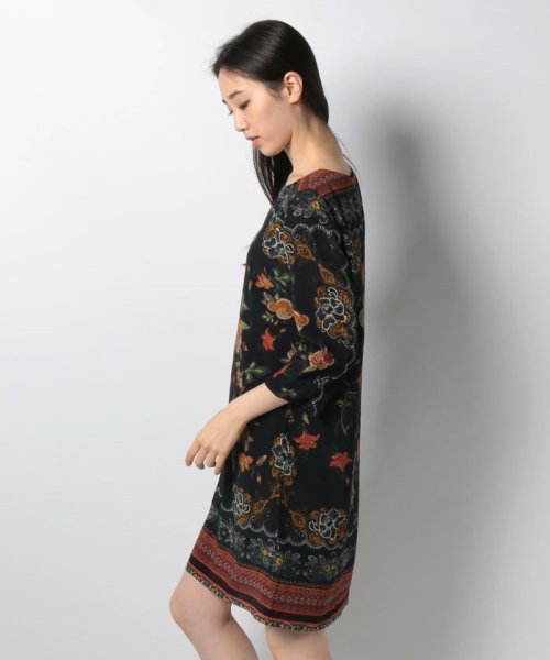 Desigual(デシグアル)/WOMAN WOVEN DRESS 3/4 SLEEVE/img01