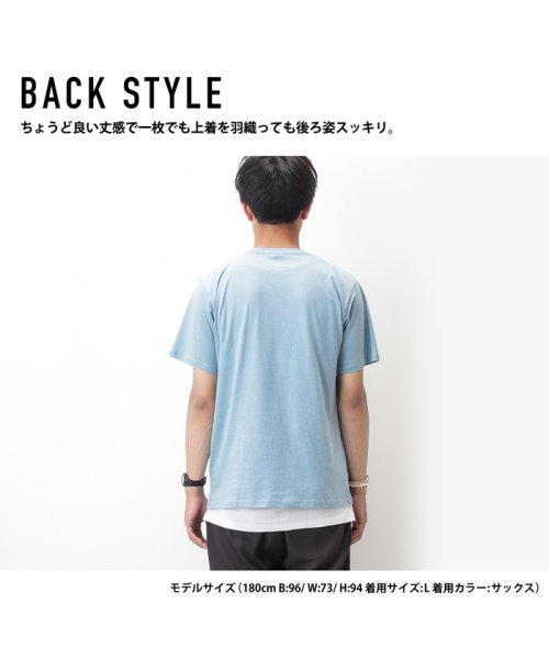 MAC HOUSE(men)(マックハウス（メンズ）)/Navy ネイビー オーガニックコットン ポケットTシャツ MH/03489SS－1/img04