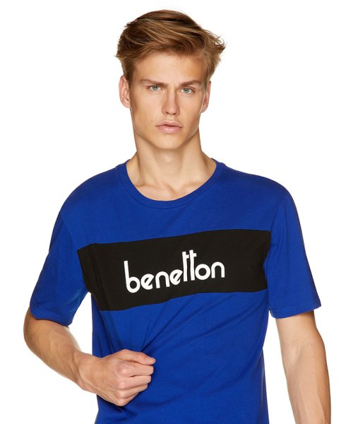 BENETTON (mens)(ベネトン（メンズ）)/パネルロゴ半袖Tシャツ・カットソー/img25