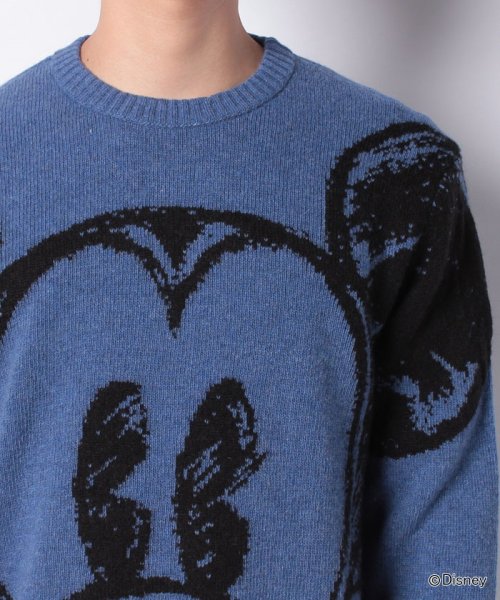 セール Disney ディズニー コラボ ミッキーマウスニット セーター ベネトン メンズ Benetton Mens Magaseek
