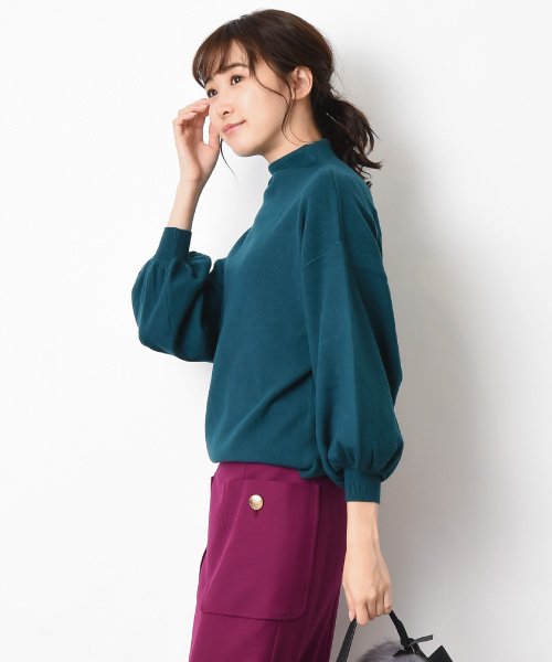 INTERPLANET(インタープラネット)/総針ボトルネックボリューム袖プルオーバー/img01