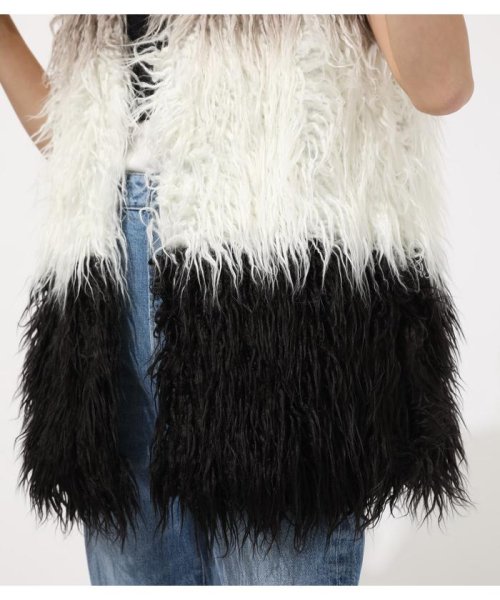 AZUL by moussy(アズールバイマウジー)/MIX ECO FUR VEST/img08