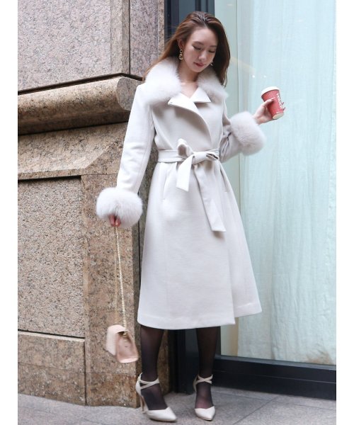 セール Foxファー付ガウンコート ロイヤルパーティー Royal Party Magaseek