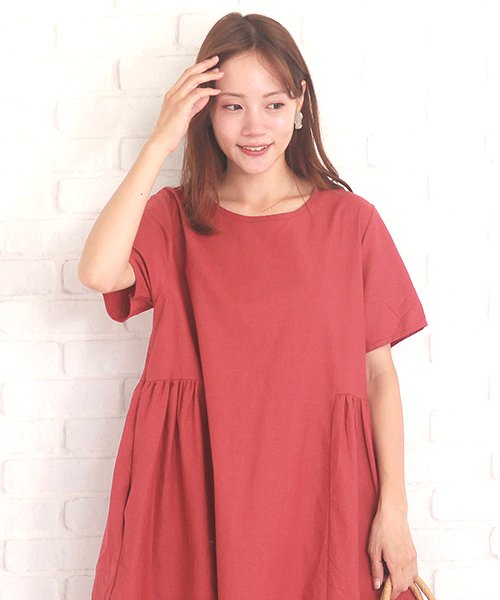 セール 54 Off 半袖シンプルワンピース レディース 半袖 きれいめ 春 夏 40代 30代ファッションシンプル Vl 5166 S S アミュレット Amulet Magaseek