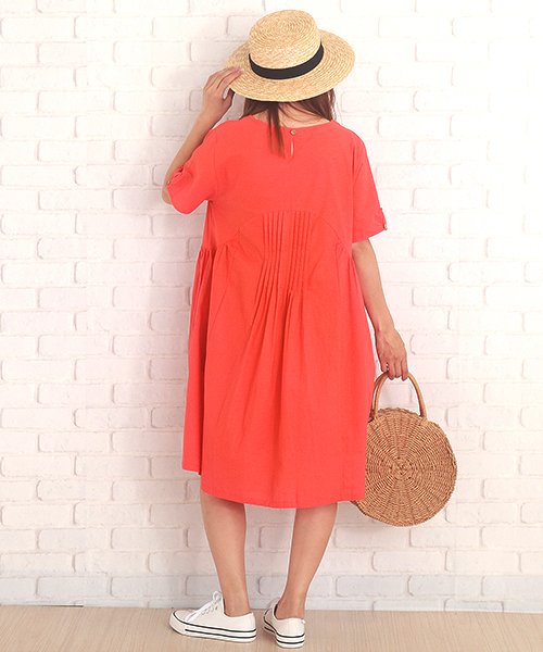 半袖シンプルワンピース レディース 半袖 きれいめ 春 夏 40代 30代ファッションシンプル Vl 5166 S S