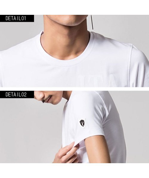 VIOLA(ヴィオラ)/VIOLA【ヴィオラ】ワッペン貼付けクルーネック半袖Tシャツ/img10