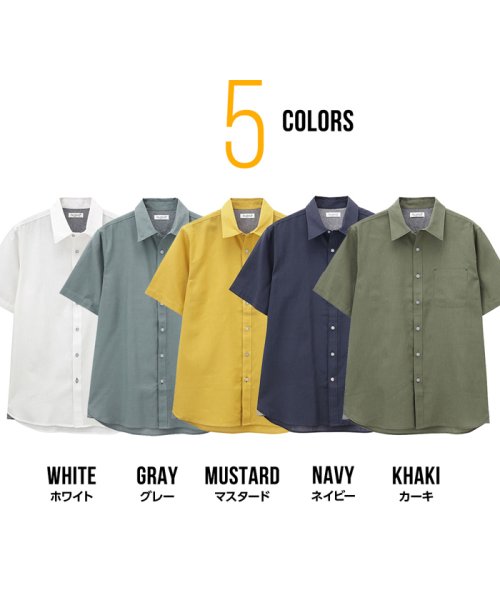 MAC HOUSE(men)(マックハウス（メンズ）)/Free Nature Linen 半袖シャツ NG193－MF011/img07