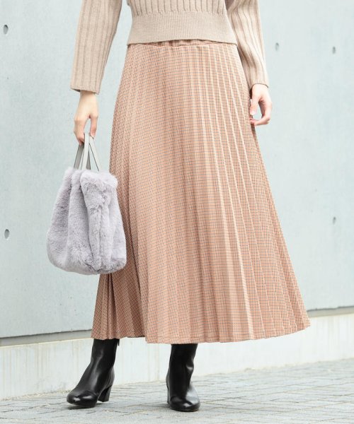 セール Ray Beams カット チェック プリーツスカート ビームス アウトレット Beams Outlet Magaseek