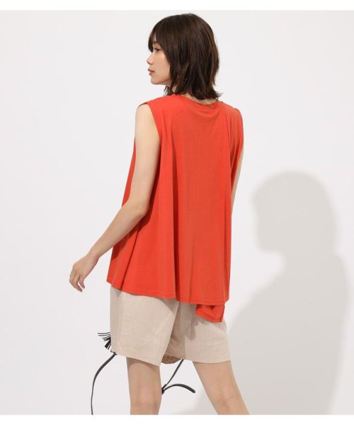 AZUL by moussy(アズールバイマウジー)/Asymmetry drape cut tops/img17