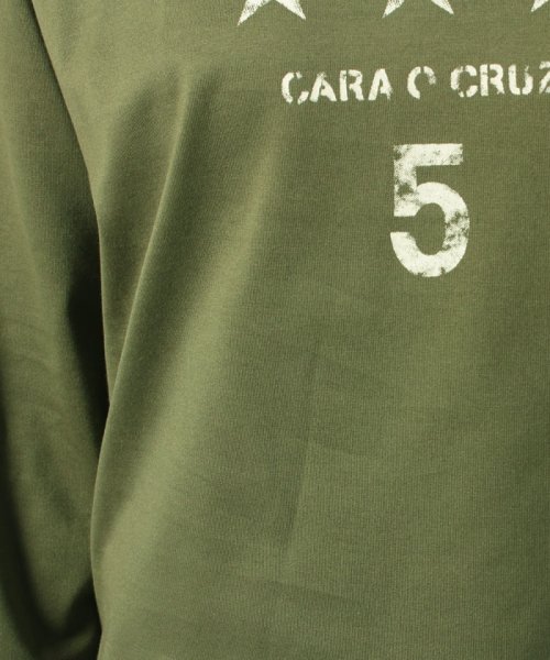 CARA　O　CRUZ(キャラ・オ・クルス)/ロールカラーのロゴカットソー/img17
