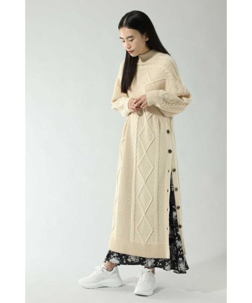 セール 40 Off ケーブル編みニットワンピース ローズバッド Rose Bud Magaseek