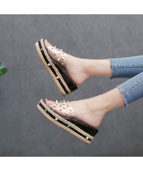 セール サボサンダル レディース ヒールサンダル 歩きやすい ウェッジソール サンダル 厚底 即納 ミニミニストア Miniministore Magaseek