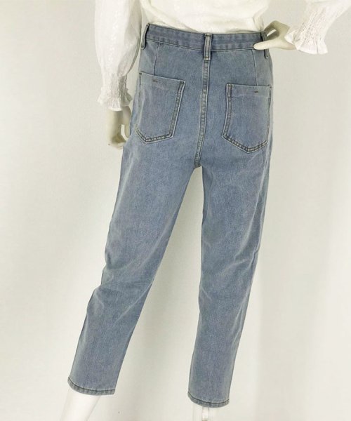 デニムパンツ ハイウエスト ストレート レディース ボトムス 九分丈 ミニミニストア Miniministore Magaseek デニムパンツ ハイウエスト ストレート レディース ボトムス 九分丈 ミニミニストア Miniministore Magaseek
