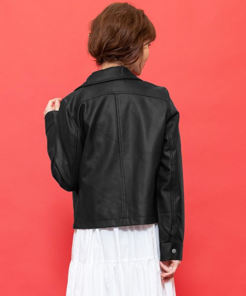 レディース アウター ライダースジャケット ライト フェイクレザー ジャケット ミリアンデニ Mili An Deni Magaseek レディース アウター ライダースジャケット ライト フェイクレザー ジャケット ミリアンデニ Mili An Deni Magaseek