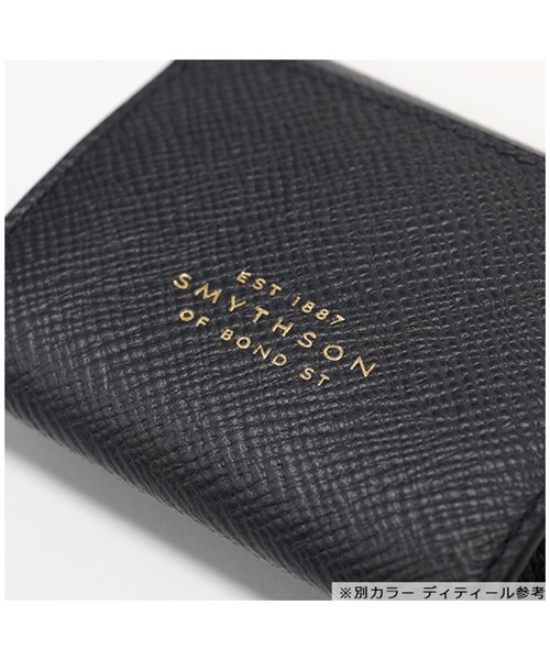 SMYTHSON(スマイソン)/PANAMA COIN PURSE 1020112 レザー コインケース 小銭入れ BLACK ユニセックス メンズ /img03