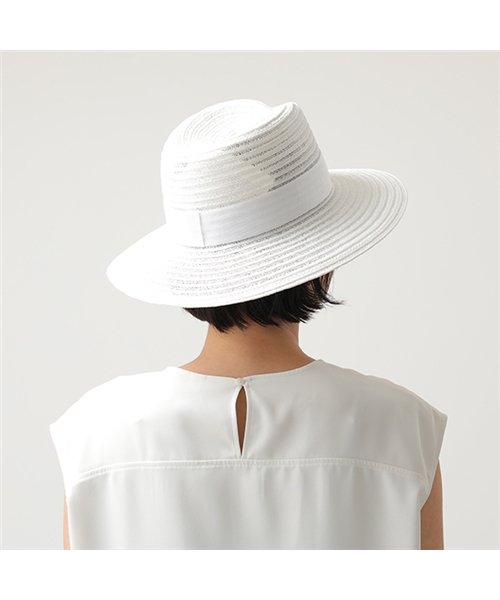 Maison Michel(メゾンミッシェル)/Maison Michel メゾンミッシェル 1001048003 VIRGINIE HAT ストロー ハット 帽子 WHITE レディース/img03