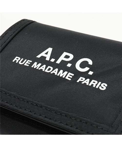 A.P.C.(アーペーセー)/PAACX－H63283 portefeullle recuperation ナイロン 三つ折り財布 ロゴ NOIR メンズ/img06
