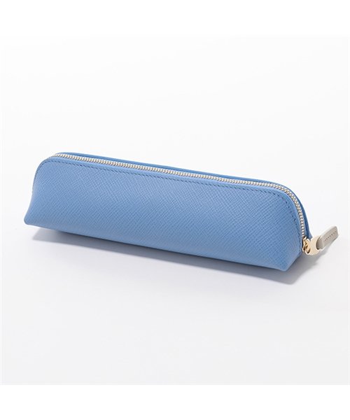 セール Panama Pencil Case レザー ペンケース ペンシルケース 筆箱 Nile Blue レディース スマイソン Smythson Magaseek
