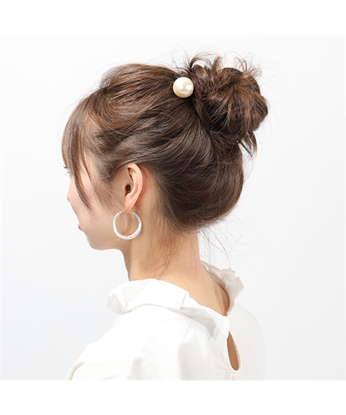 Pearl Screw LI5845 パール スパイラル スクリューピン M 髪留め ヘアーアクセサリー カラーCreamPearl－Gold