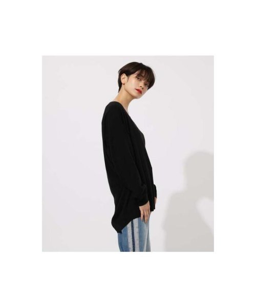 AZUL by moussy(アズールバイマウジー)/NUDIE V／N LOOSE KNIT TOPS/img09