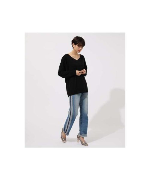 AZUL by moussy(アズールバイマウジー)/NUDIE V／N LOOSE KNIT TOPS/img10