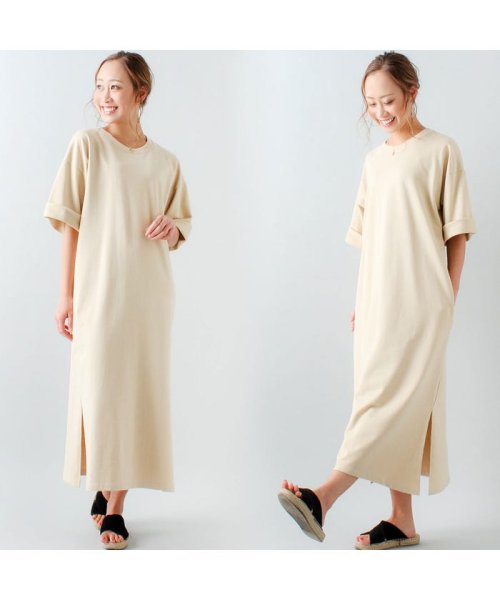 セール ジュノア Junoah 綿100 ロング丈スウェットワンピース ゆったり リラックス 無地 コットン シンプル マキシ丈 半袖 ポケット スリット ビッグサ ジュノア Junoah Magaseek セール ジュノア Junoah 綿100 ロング丈スウェットワンピース ゆったり リラックス 無地 コットン シンプル マキシ丈 半袖 ポケット スリット ビッグサ ジュノア Junoah Magaseek