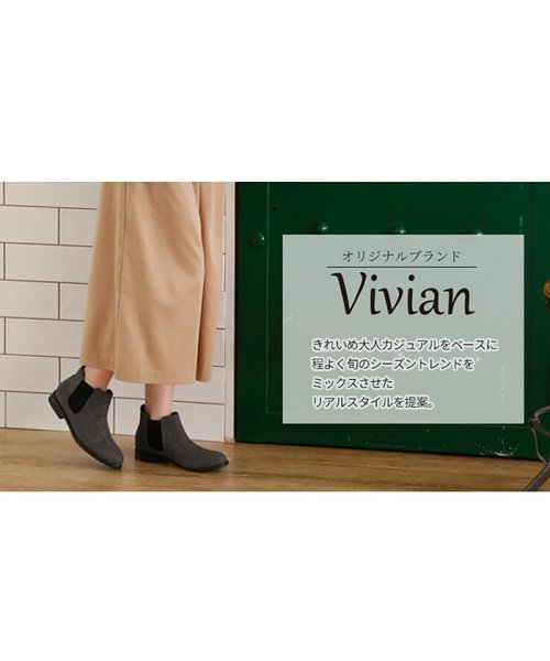 Vivian(ヴィヴィアン)/軽量ソール＆ローヒールサイドゴアショートブーツ/img16