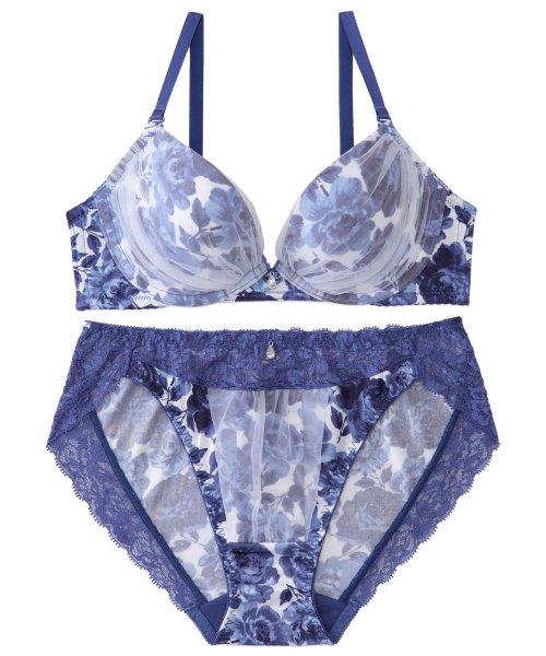 セール ブラジャー ショーツ セット ボタニカルフラワーサテン ブラジャー ショーツ 下着 レディース セット サテン パンティ ブラ ショーツ ブラショーツ ブラセ エメフィール Aimerfeel Magaseek