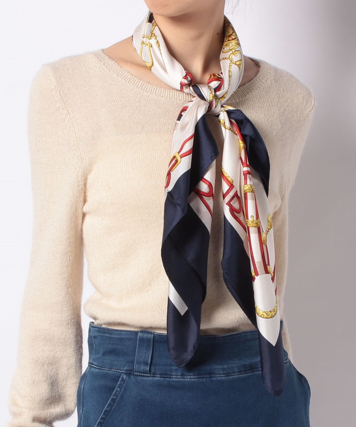 MACKINTOSH PHILOSOPHY(マッキントッシュフィロソフィー) シルクツイルプリントスカーフ
