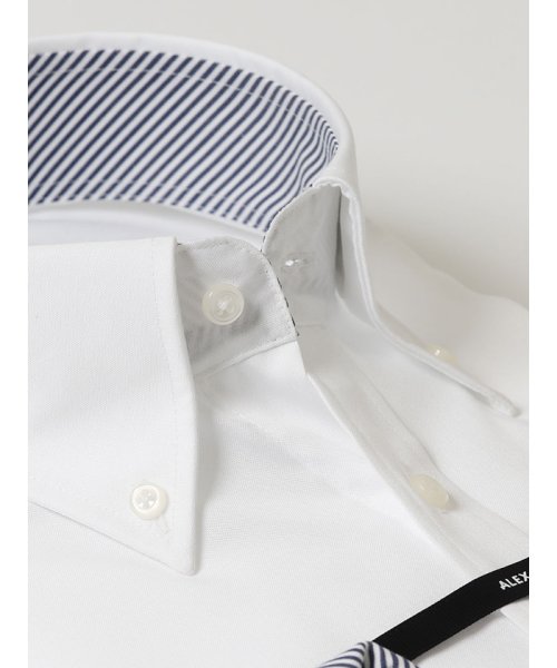 TAKA-Q(タカキュー)/形態安定80双スリムフィットボタンダウン長袖ビジネスドレスシャツワイシャツ/img02