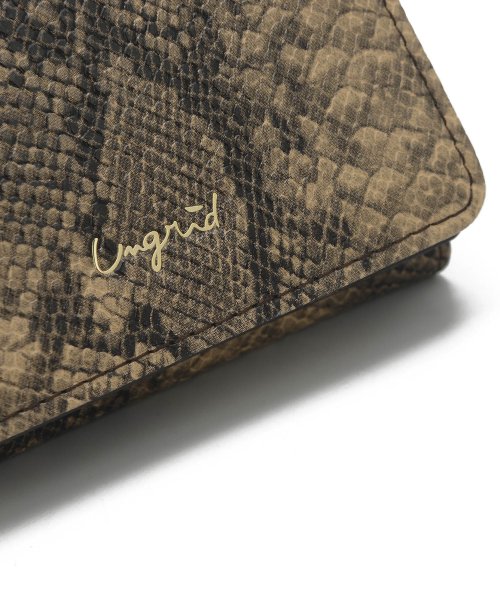 UNGRID bag(アングリッド　バッグ)/パイソン柄三つ折りミニウォレット/img09