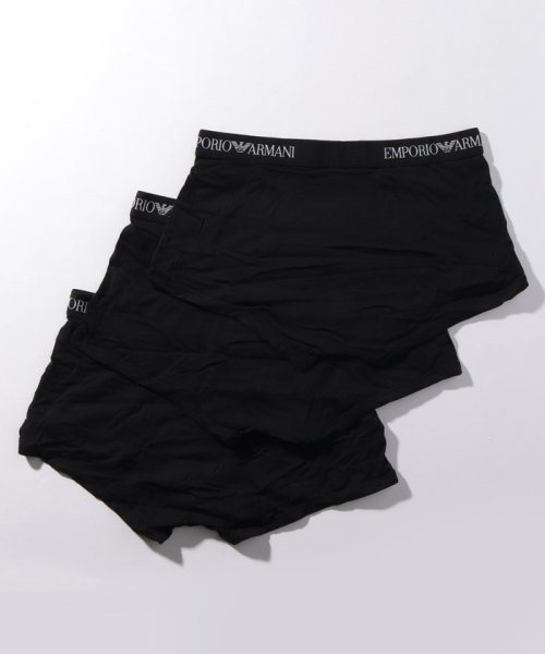 セール】EMPORIO ARMANI 111610 CC722 21320 BOXER 3Pパック(502604996) エンポリオアルマーニ(EMPORIO ARMANI) MAGASEEK エンポリオアルマーニ ボクサーパンツ 3枚組 3PACK PURE COTTON TRUNK 111610 CC722 21320 ピュアコットン アンダーウエア 3枚セット 箱入り ロゴ 彼氏 父 男性 ギフト プレゼント メンズ ブラック EMPORIO ARMANI