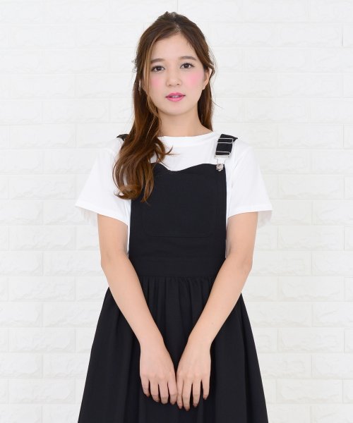 ふんわりサロペットワンピース オールインワン レースレディース Lace Ladies Magaseek