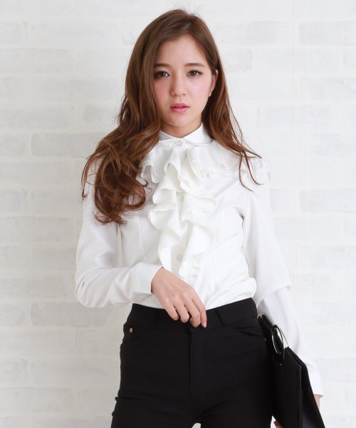 丸襟フリル長袖ブラウス シャツ レースレディース Lace Ladies Magaseek 丸襟フリル長袖ブラウス シャツ レースレディース Lace Ladies Magaseek
