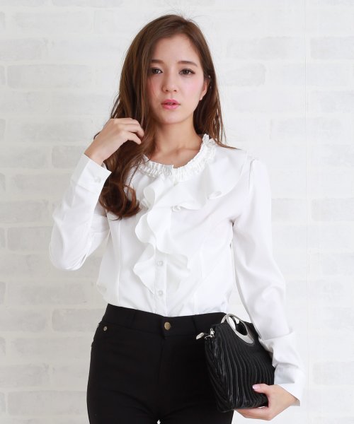 ノッチドラペルカラーツーピース風ワンピース ドレス セットアップ レースレディース Lace Ladies Magaseek