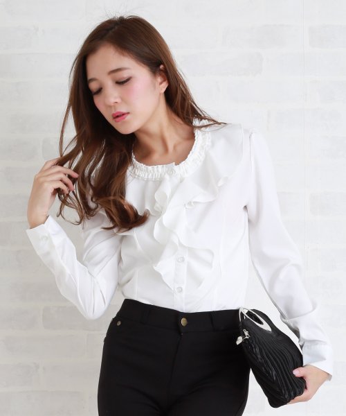 ノッチドラペルカラーツーピース風ワンピース ドレス セットアップ レースレディース Lace Ladies Magaseek