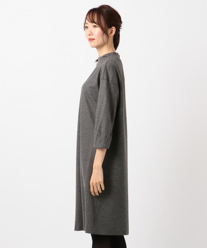 マガジン掲載 ミルドジャージー ボトルネックワンピース 検索番号q69 Zdravodaste Org