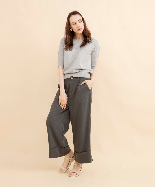 セール コットンワイドパンツ ワイドパンツ レディース ボトムス 綿 コットン 薄手 パンツ 春 夏 秋 Aimoha アイモハ Aimoha Magaseek