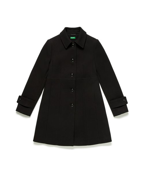 BENETTON (women)(ベネトン（レディース）)/ウエスト切り替えAラインステンカラーコート/img06