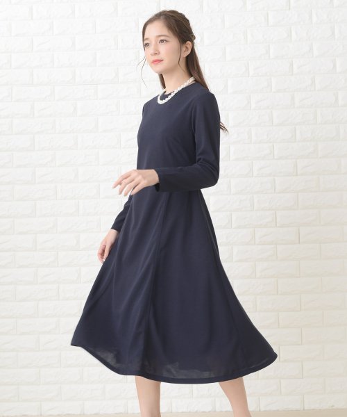 シンプル長袖フォーマルミモレ丈ワンピース ドレス レースレディース Lace Ladies Magaseek シンプル長袖フォーマルミモレ丈ワンピース ドレス レースレディース Lace Ladies Magaseek