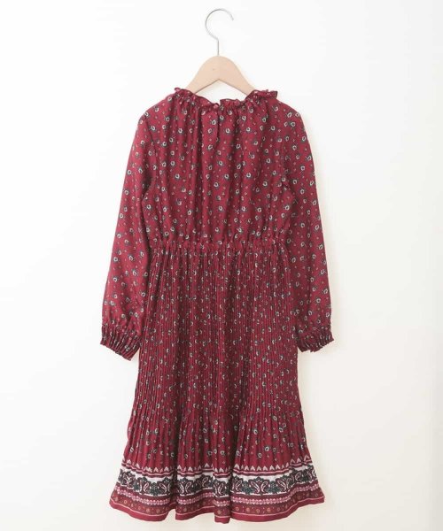 セール 100 130 フォークロアプリントプリーツワンピース Web限定サイズ アー ヴェ ヴェキッズ A V V Kid S Magaseek