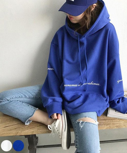 セール パーカー トップス レディース 秋冬 人気 体系カバー 韓国 長袖 裏起毛 大きいサイズロング 即納 ミニミニストア Miniministore Magaseek