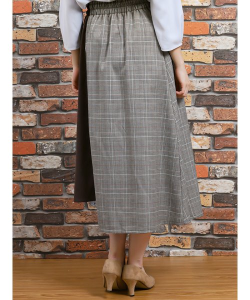セール Web限定販売 チェック切替ベルト付きスカート エムエフエディトリアル M F Editorial Magaseek